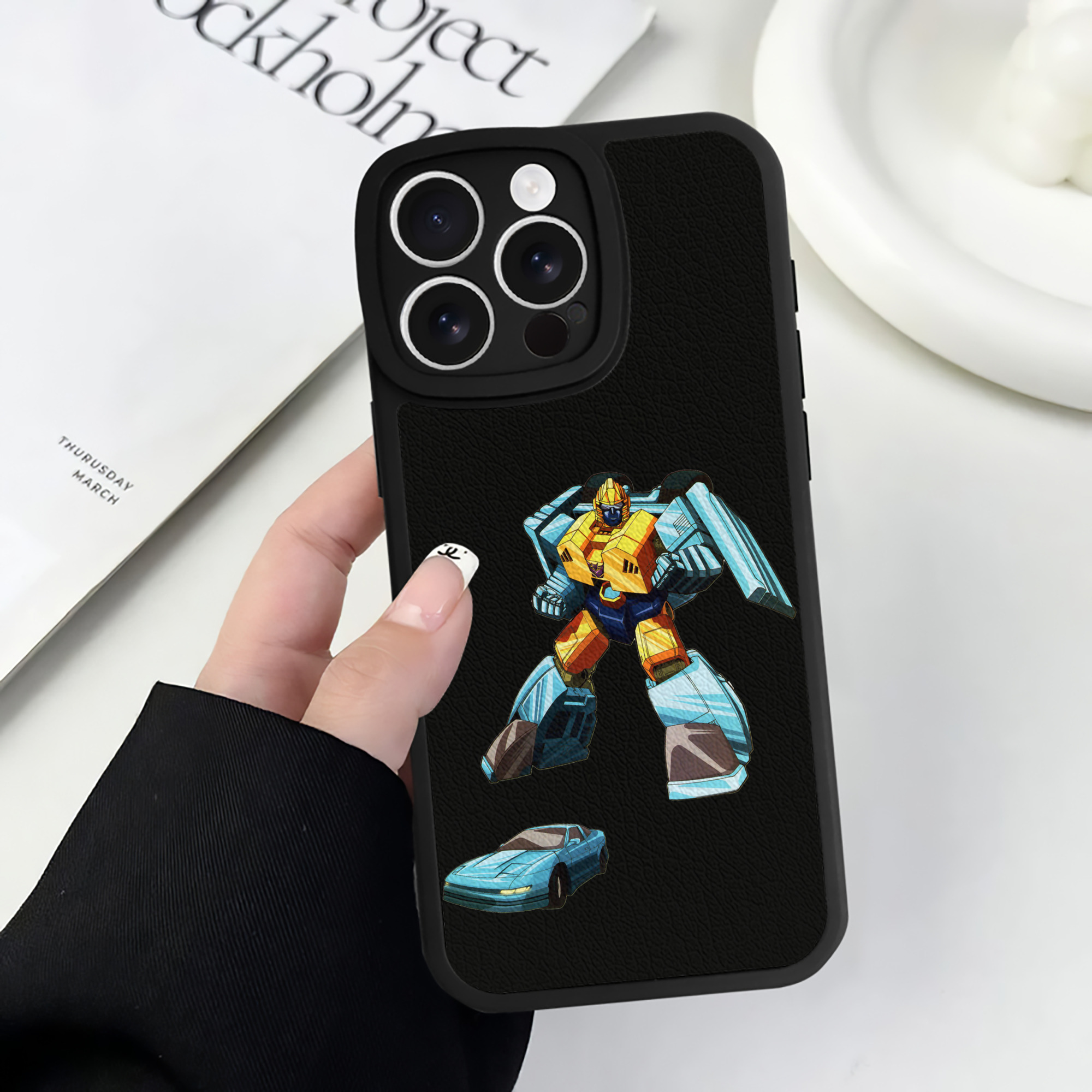 （画像用）  【iPhone 16シリーズ対応】シリコンスマホケース（レザー調） 材質：シリコン